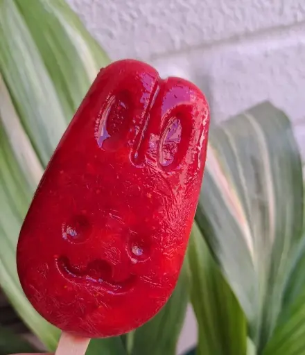 Paleta de Frutilla pura Fruta